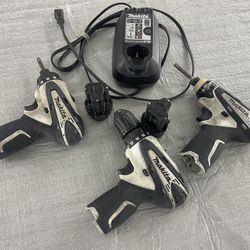 Makita Set, screwdriver, drill, impact, batteries, charger