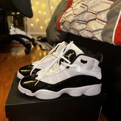 Jordan 6 Rings (GS) Black/ White/ Gold
