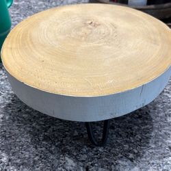 12” Round Wooden Decor/cake Display 
