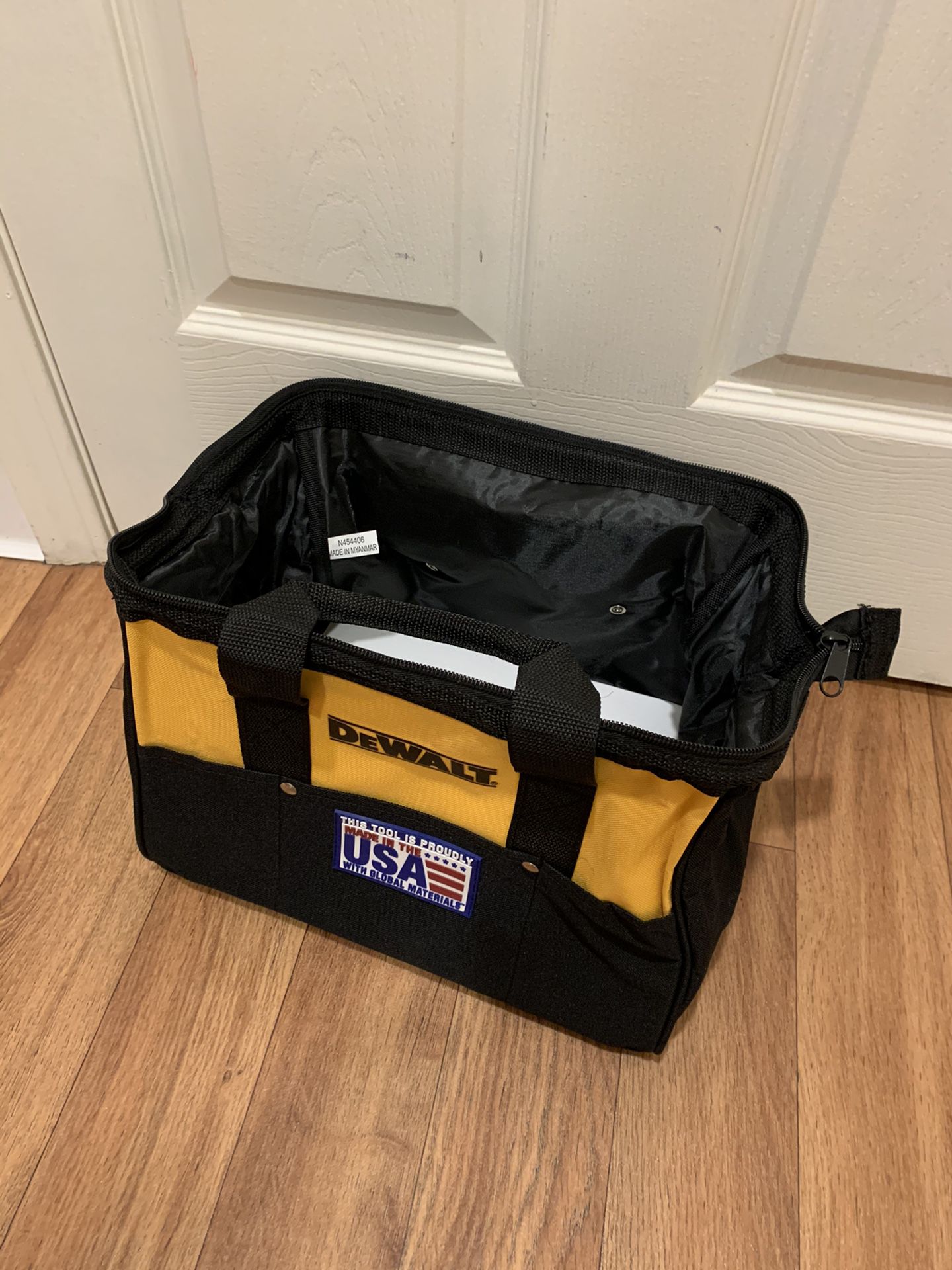 Dewalt tool bag. 13”L 91/2”W 91/2”H. $20 firm