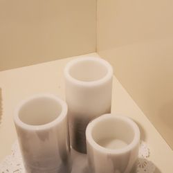 Set Of New Batteries Candles