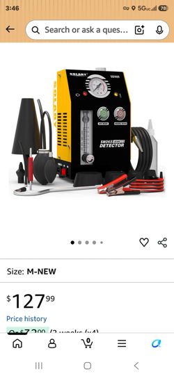 Evap smoke machine leak tester