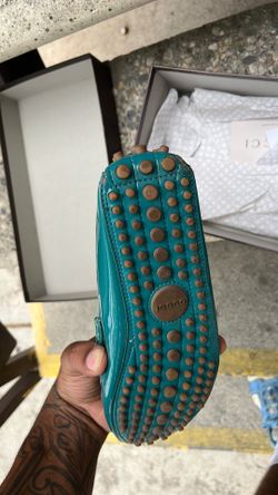 Women green Gucci loafers