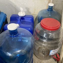 Lot Of 4 Water Gallons /Container