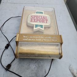 Vintage Heilman's Special Export Beer Sign with Map Background