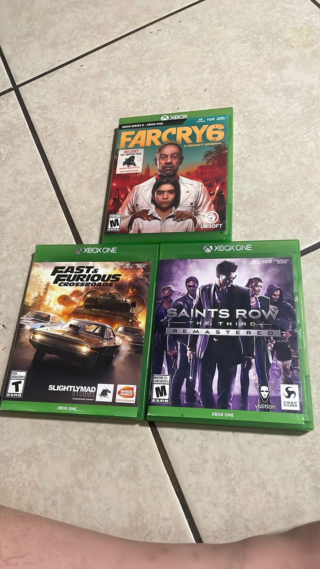 SAINTS ROW , FARCRY6 , FAST & FURIOUS CROSSROADS