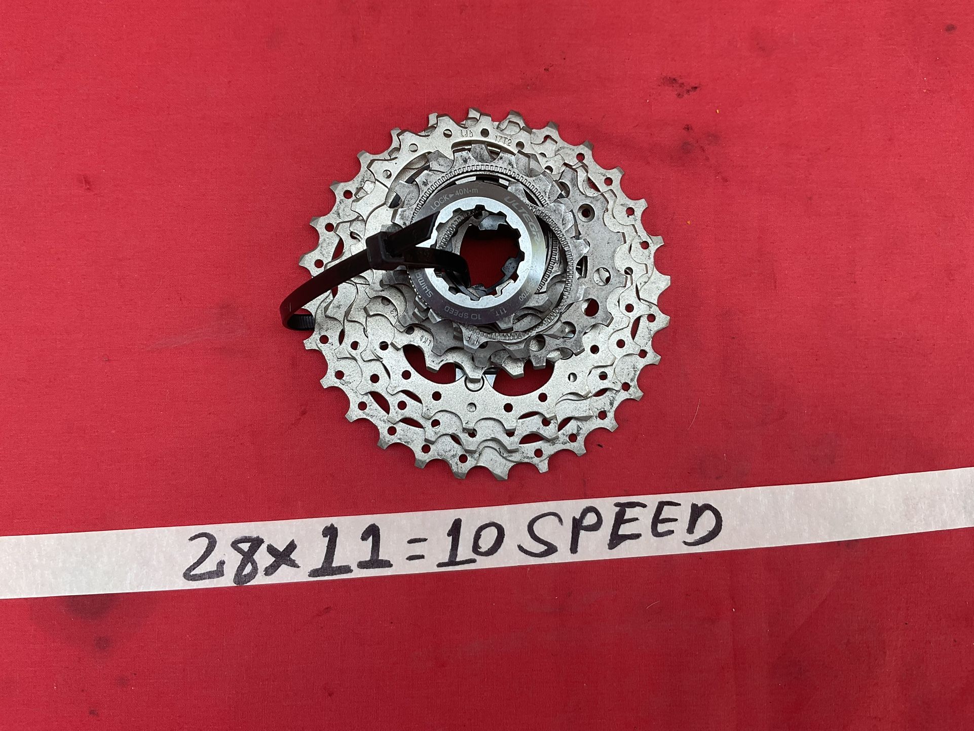 Shimano Ultegra 6700 CS-6700 10 Speed Cassette 11-28, 9/10 Nice Condition 