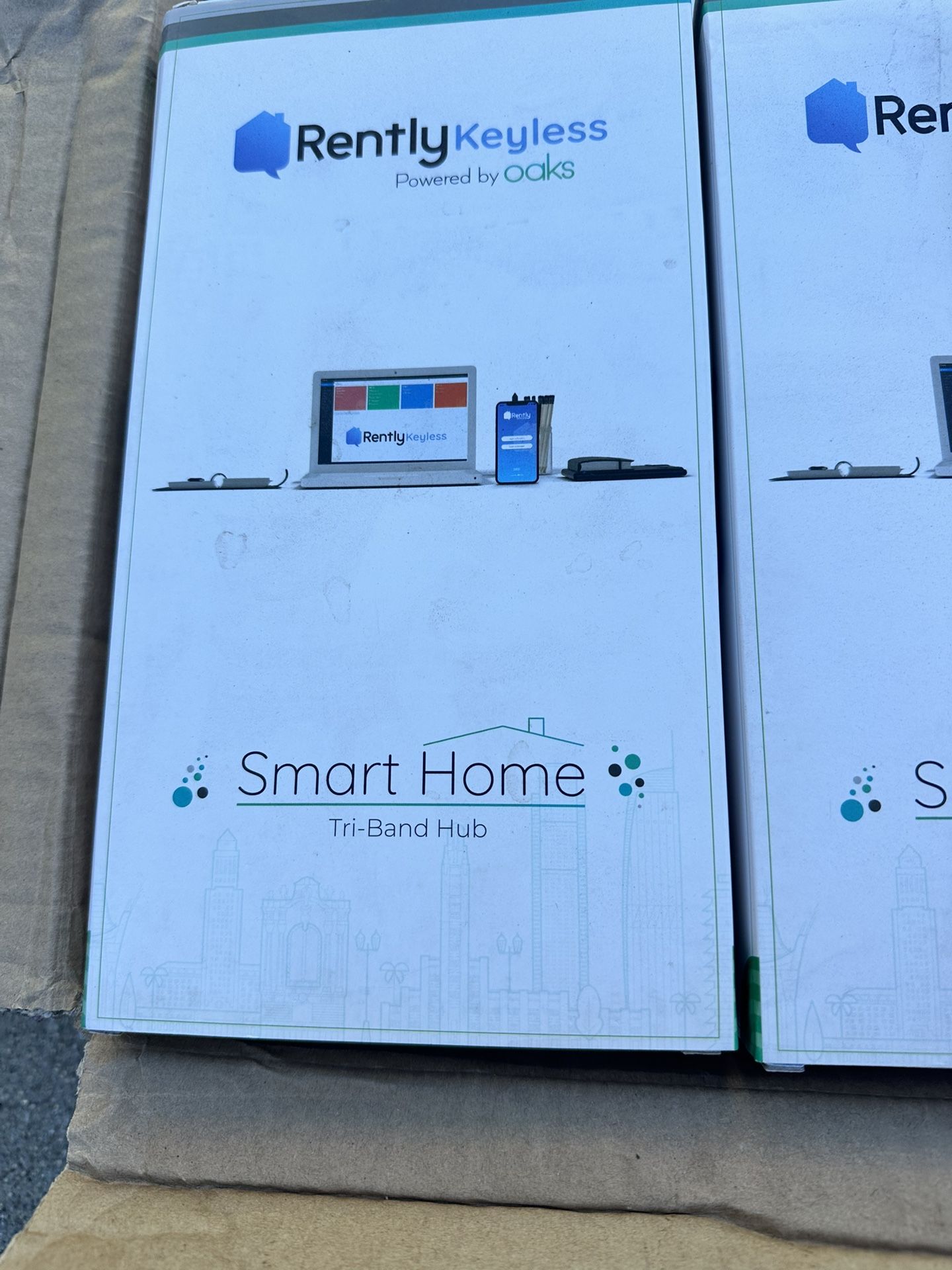 Rently Keyless Powered (Oaks) Smart Home Tri-band Hub Security