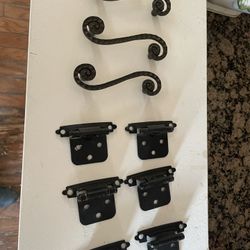 Wrought iron Handles And Hinges Around 50 Pieces