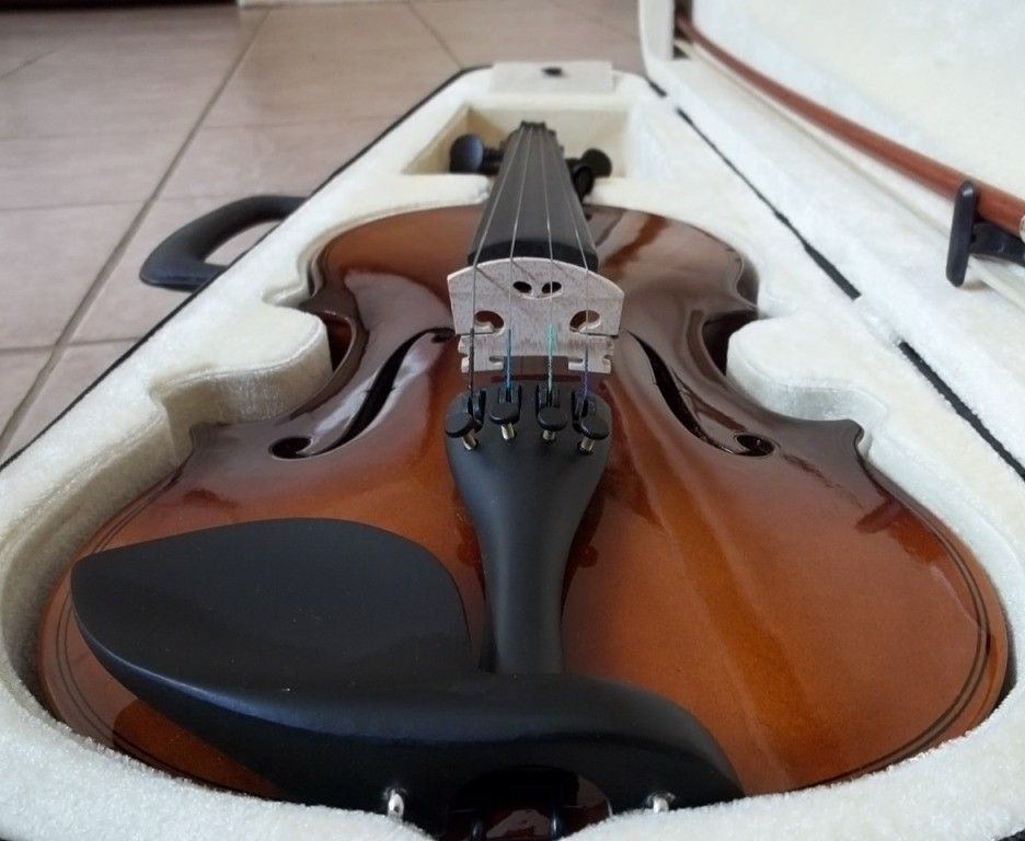 4/4 Full Size Violin with Case and Bow