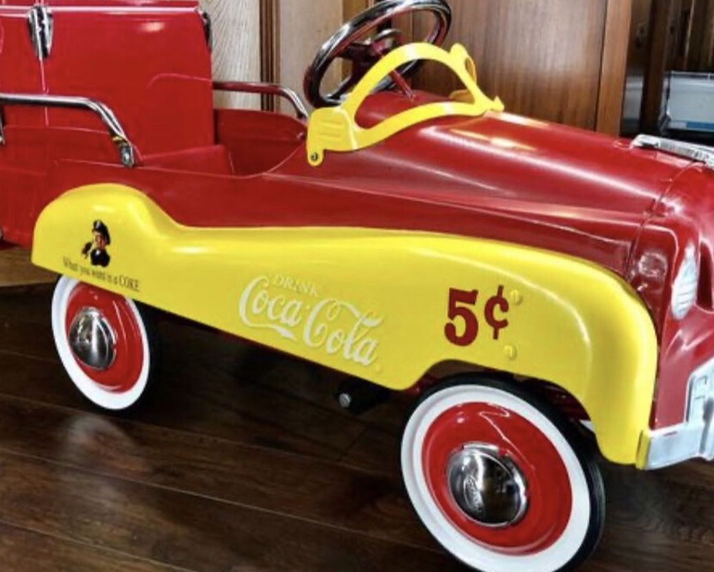 Vintage Coca Cola Pedal Car with Cola Cooler