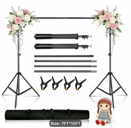 Brand New warehouse 7FT*10ft Backdrop Stand Photo Studio Adjustable Background Support with Carry Bag for Photography Wedding Party
