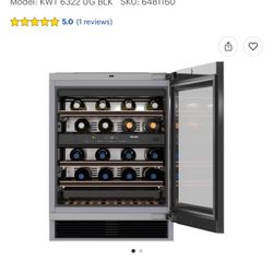 Miele Built-under Wine Storage Unit (24” undercounter, dual-zone) Brand: Miele Model: KWT 6322 UG