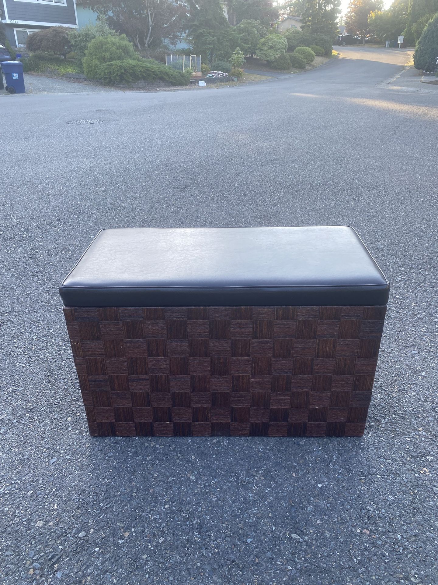 Leather Toy Storage Chest