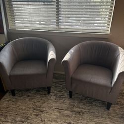 Barrel Accent Chairs 