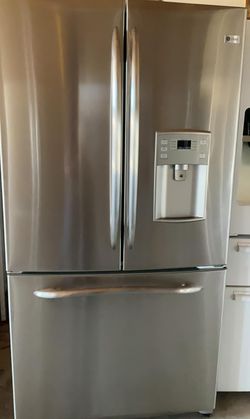 GE 3-Door Stainless Steel Refrigerator Fridge
