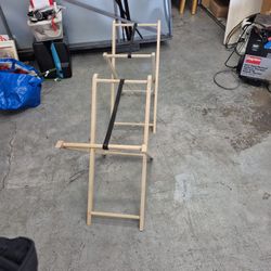 2 Wooden Luggage Rack