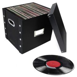 Vinyl Record Storage Box With A-Z Guides