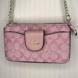 Coach Purse + Wallets Pink
