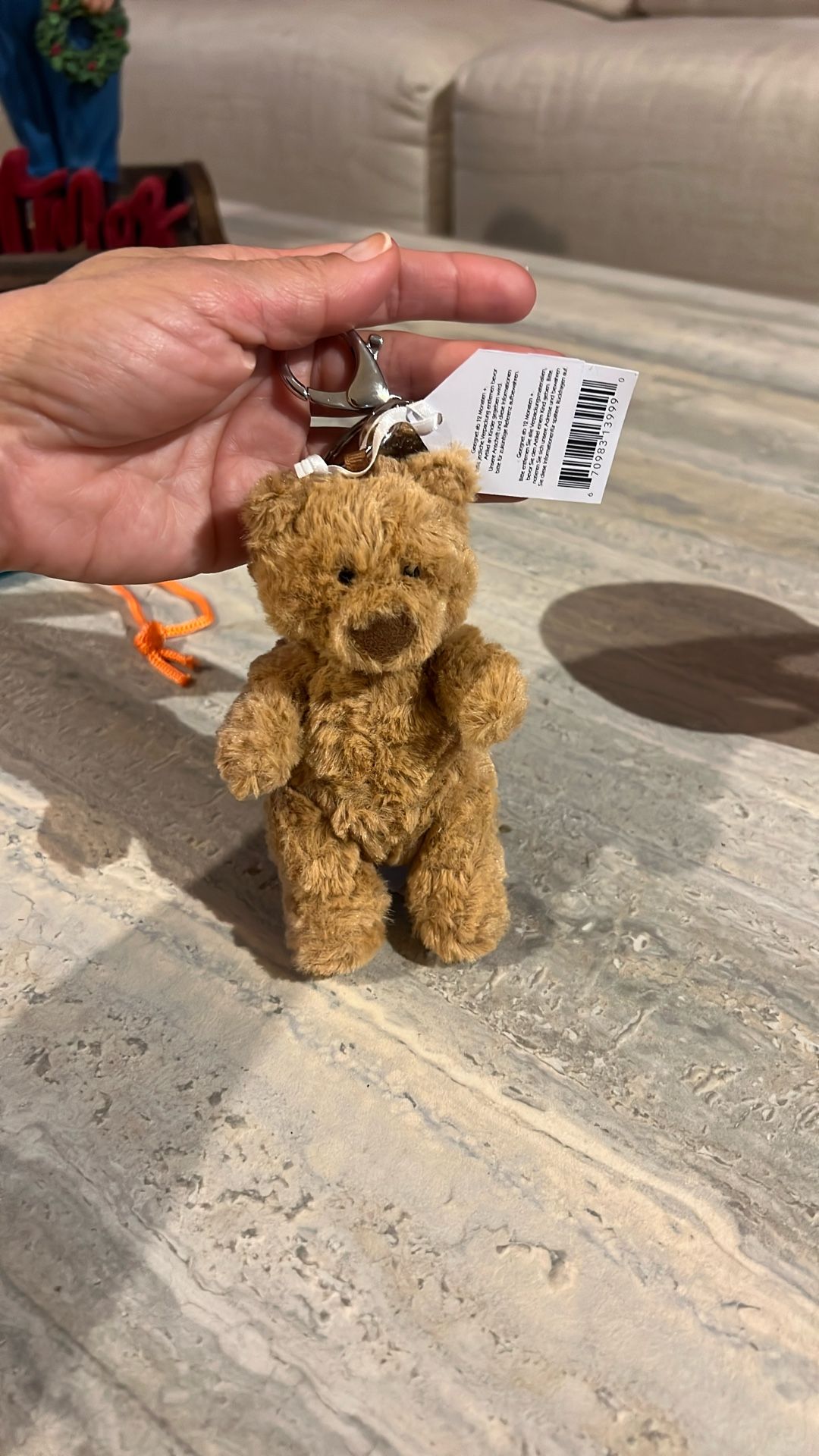 Jelly Cat Barthomellow Bag Bear Charm