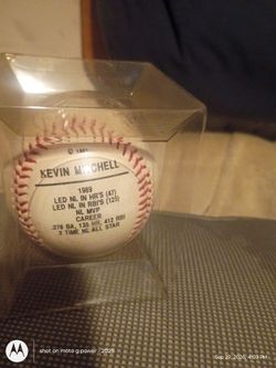 Kevin Mitchell 1991 Commemorative Baseball