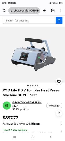 PYD Life Tumbler Heat Press Machine