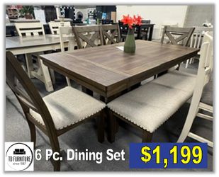 6 Pc Dining Set, 