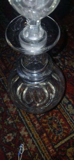 Vintage Handblown Decantor with w/ blown stopper