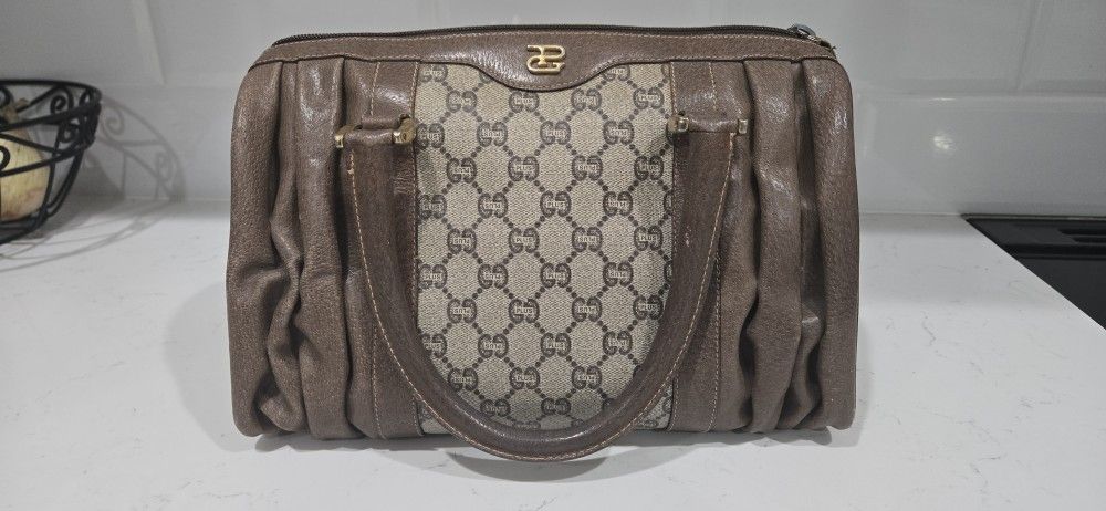Gucci GG Plus Boston Bag With Gucci Wallet (Used)