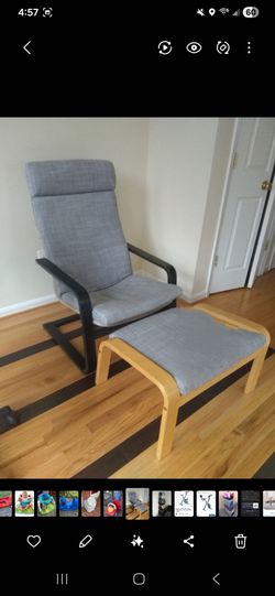 Ikea Chair and ottoman