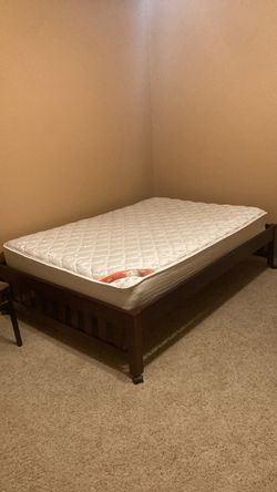 Full Size Bed Frame with Mattress