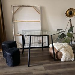 Round Glass Table 