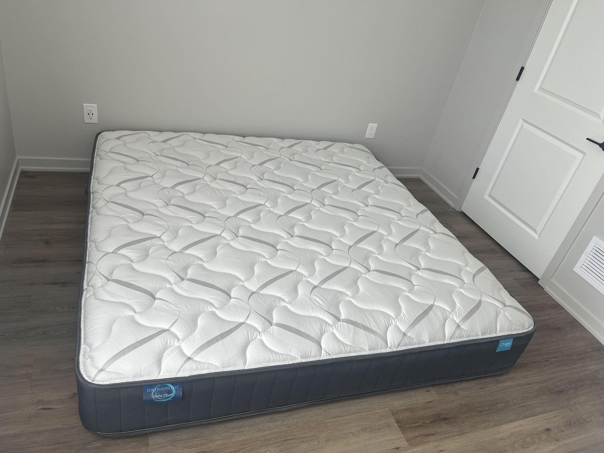 ORTHOPEDIC ULTRA PLUSH KING MATTRESS AND BED FRAME- $100 ONLY!!- Price NEGOTIABLE I