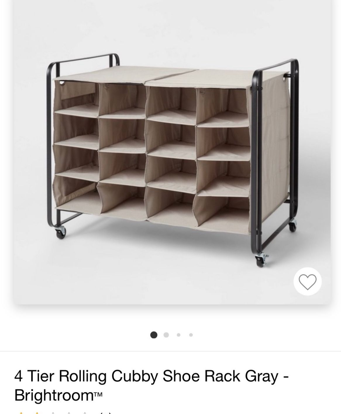Rolling Shoe Cubby
