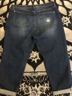 High Rise Size 21 Mickey Mouse Jeans 
