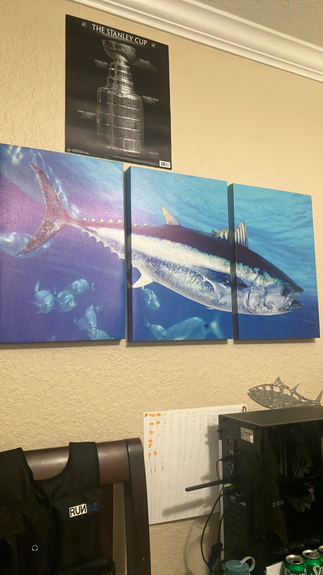 Blue Fin Tuna Photo.  50in Wide      24in Tall 