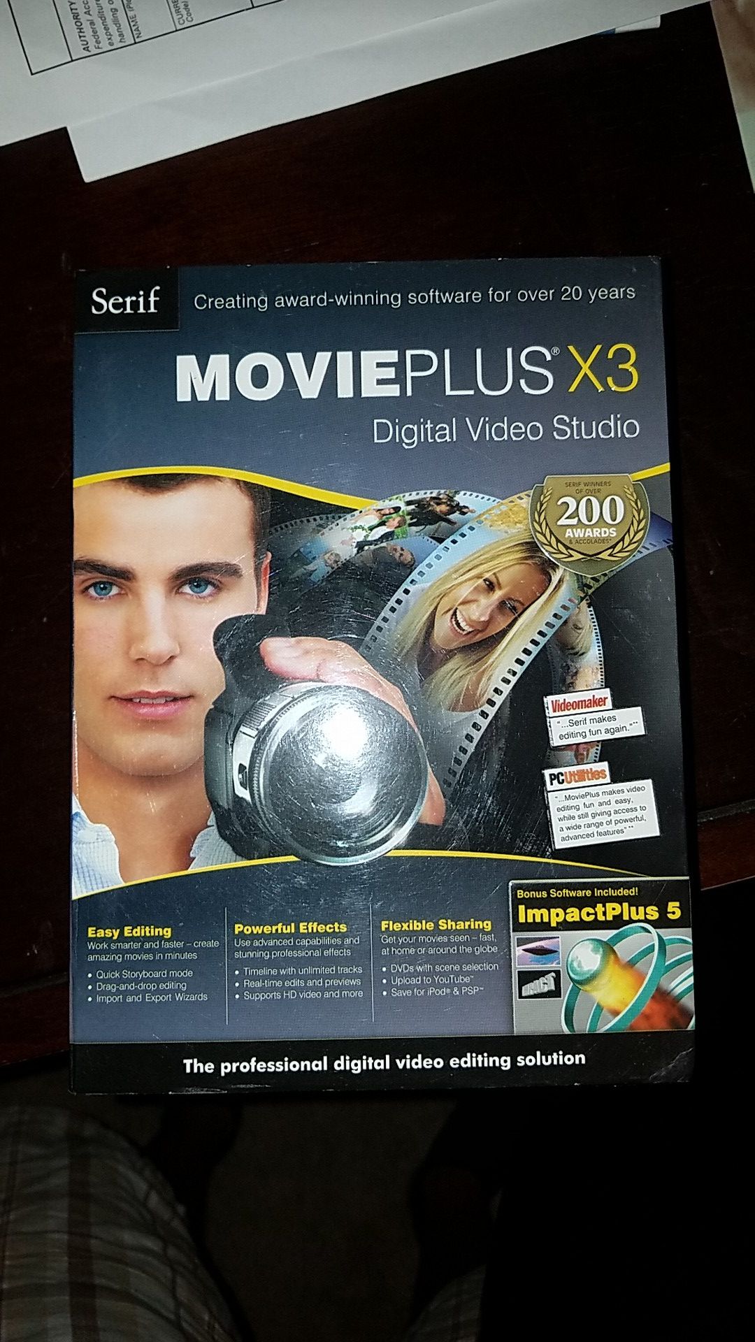 Movie plus X3 digital video studio computer program