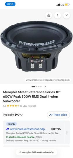 Memphis sub & amp