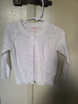 New Never Used Lightweight White Infant Sweater