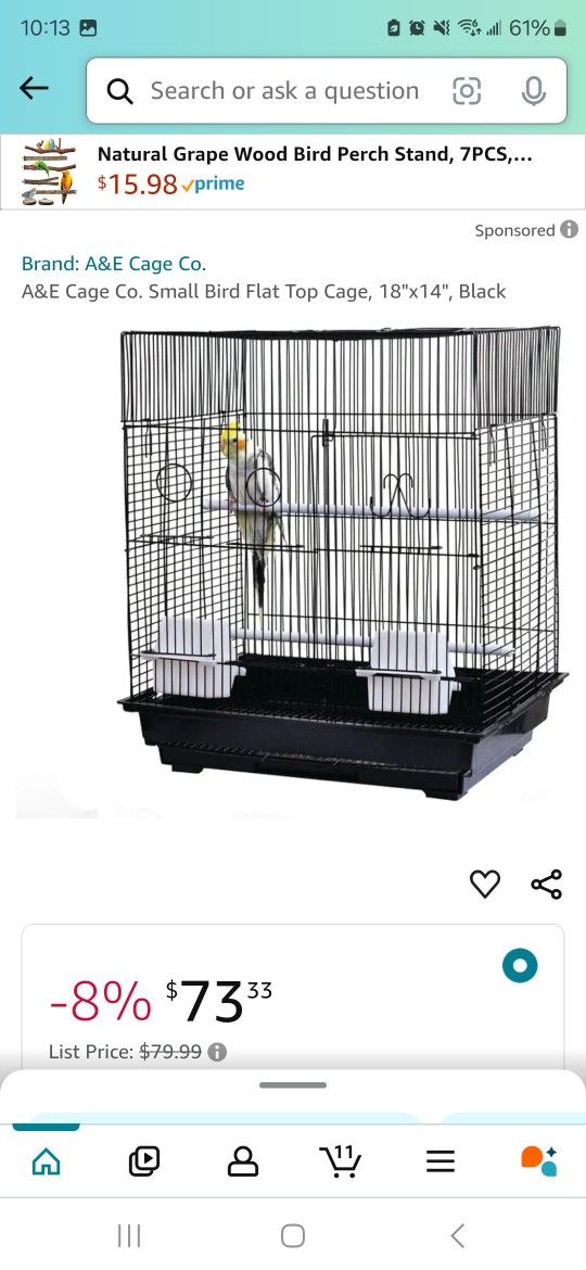 2 Bird Cages