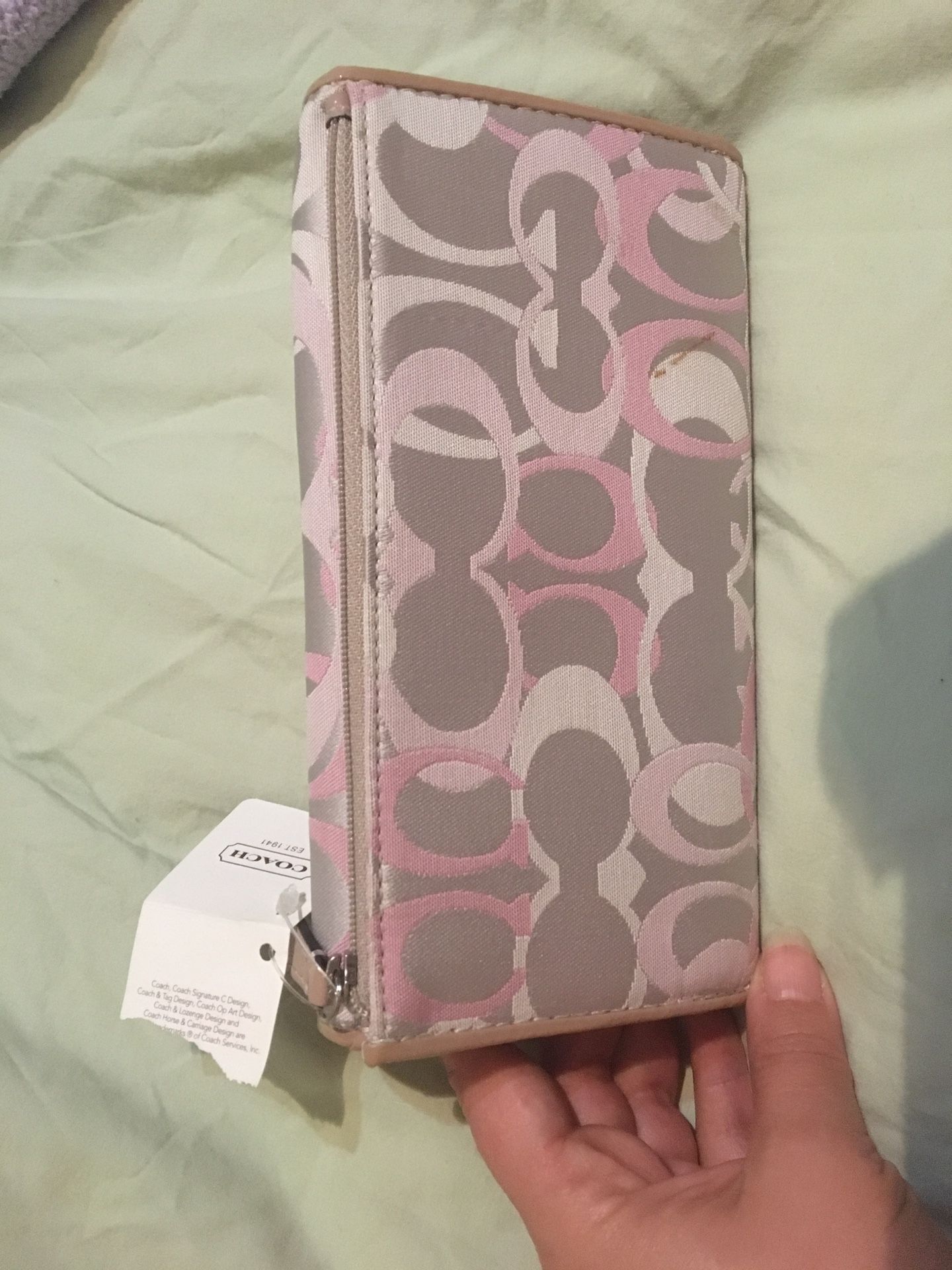 Coach Pink Envelope Wallet
