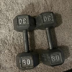 Hex Dumbbell Set 30 lbs 