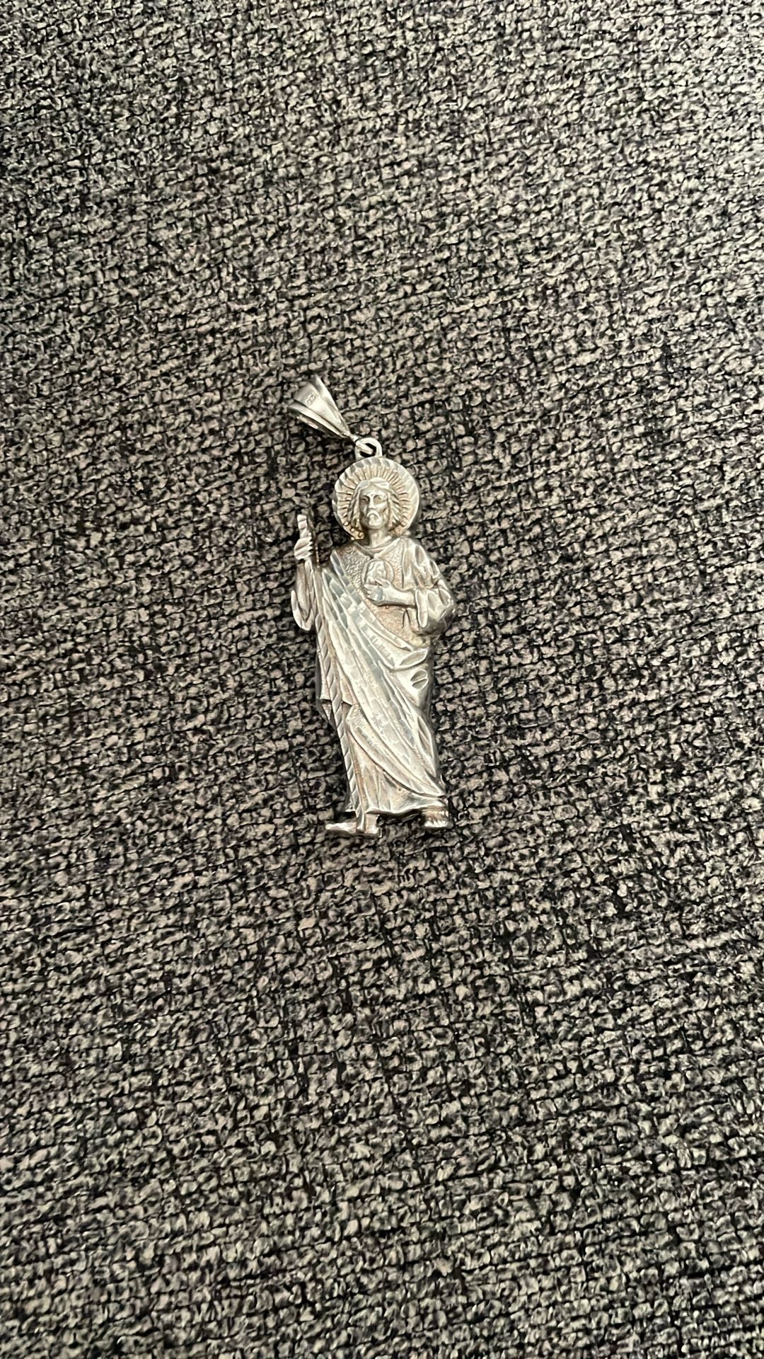 Silver San Judas Pendant