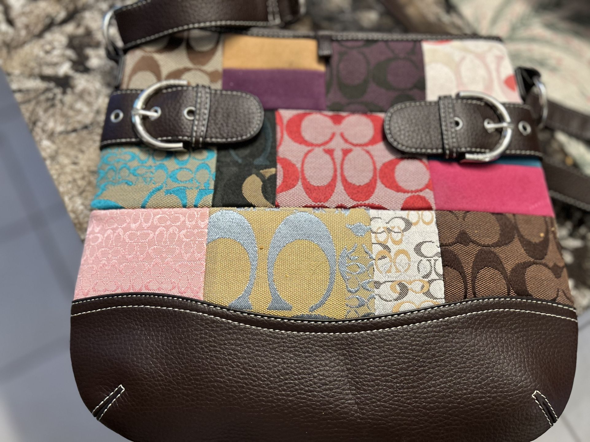 Vintage Patchwork Coach Purse