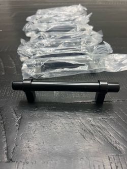 Matte Black Cabinet Bar Pulls – Set 12pieces