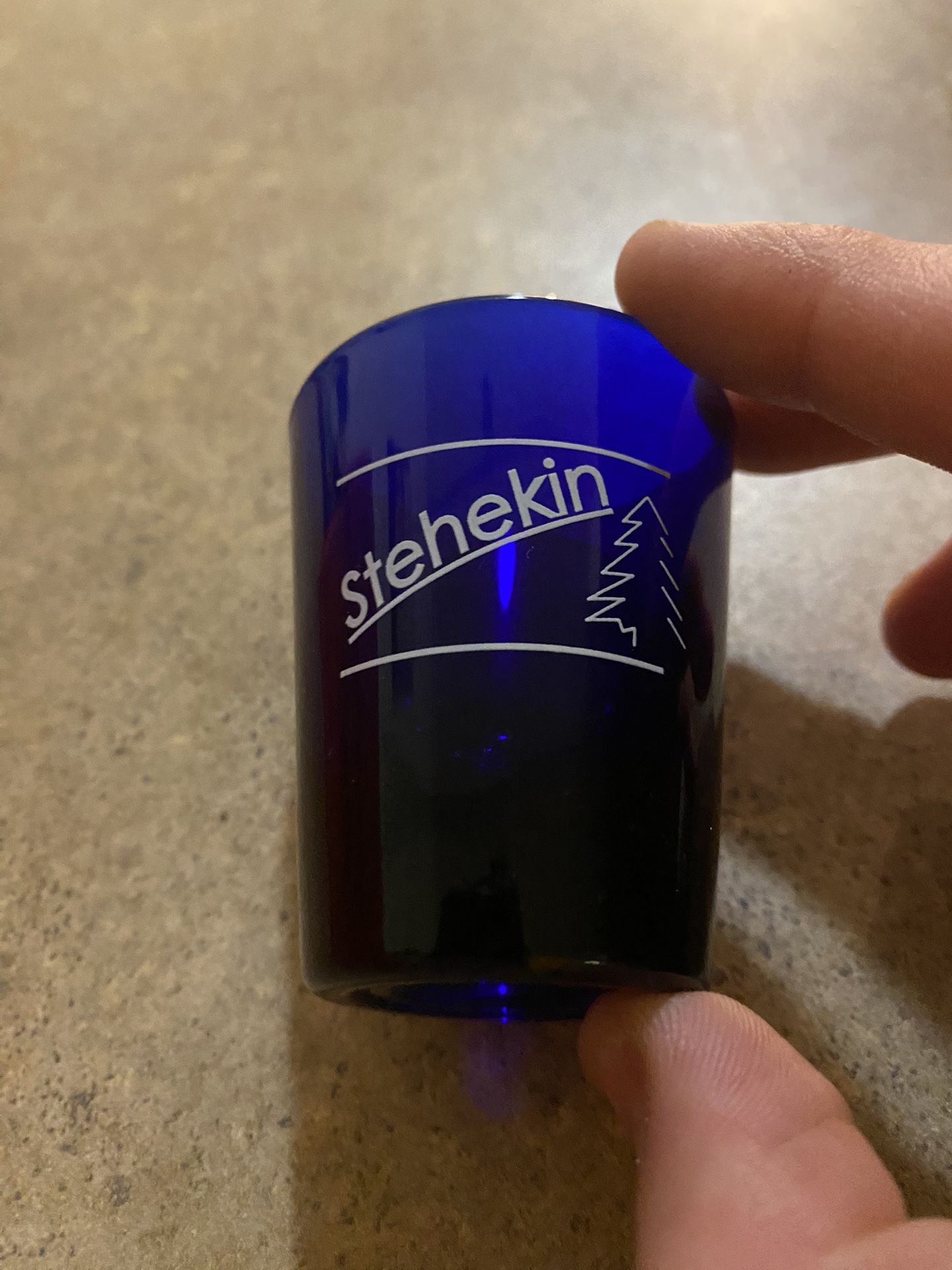 Blue Stehekin Shot- Glass