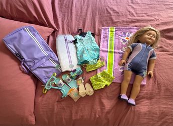 2003 Kaylie American Doll plus beach accessories