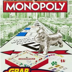 New In Factory Sealed Box, Monopoly Grab and Go Game - Travel Size
