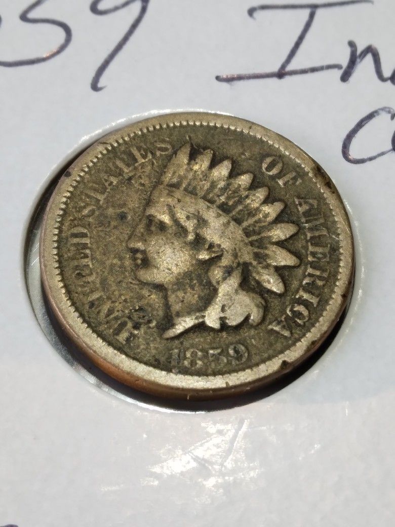 1859 Indian Head Cent Fine