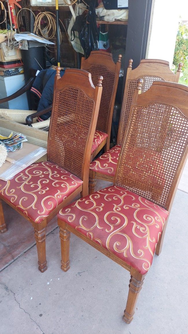 CANE Back Cushioned Chairs